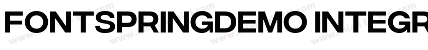 FONTSPRINGDEMO IntegralCFExtraBoldI字体转换